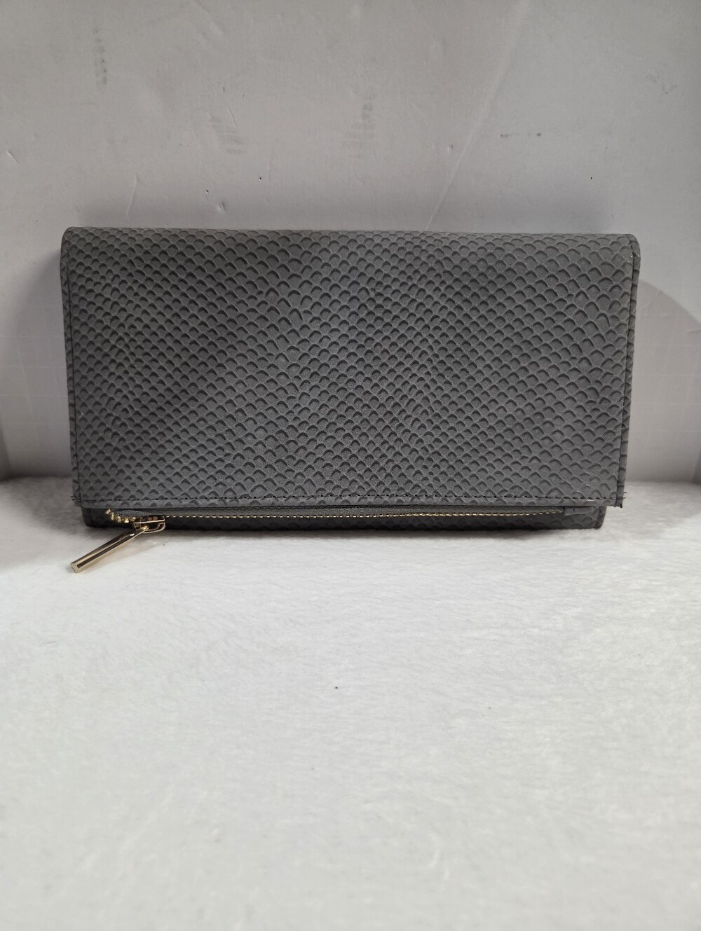 a new day Grey Textured Zip Wallet